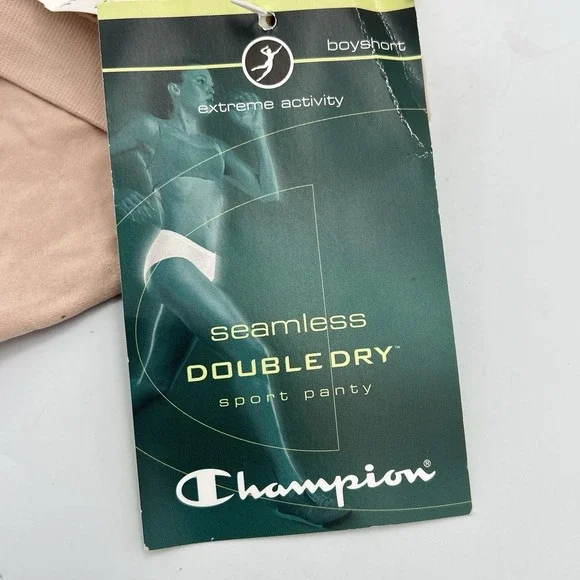 CHAMPION Seamless DoubleDry Boyshort Sport Panty NEW Womens Sz M - Picture 3 of 5